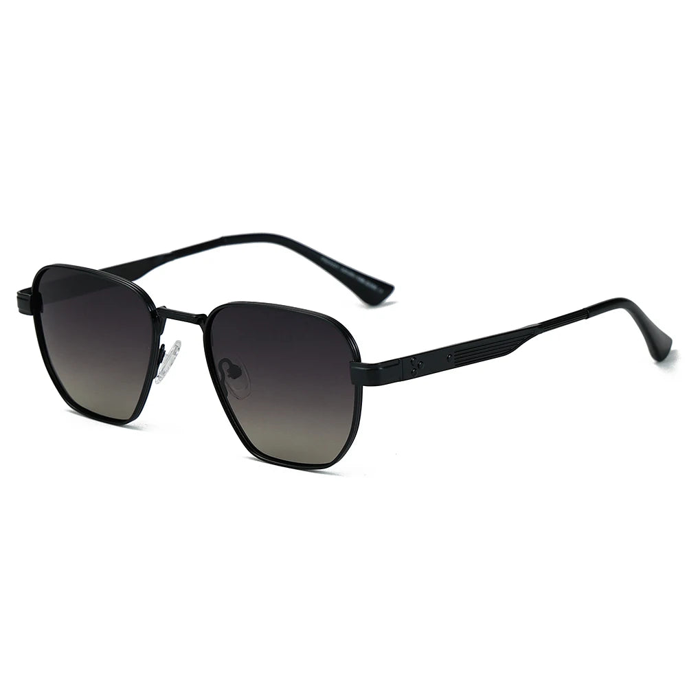 Luxury Polarized TAC Lenses Brown Adult Unisex Metal Frame Custom Logo Women's Party Sunglasses