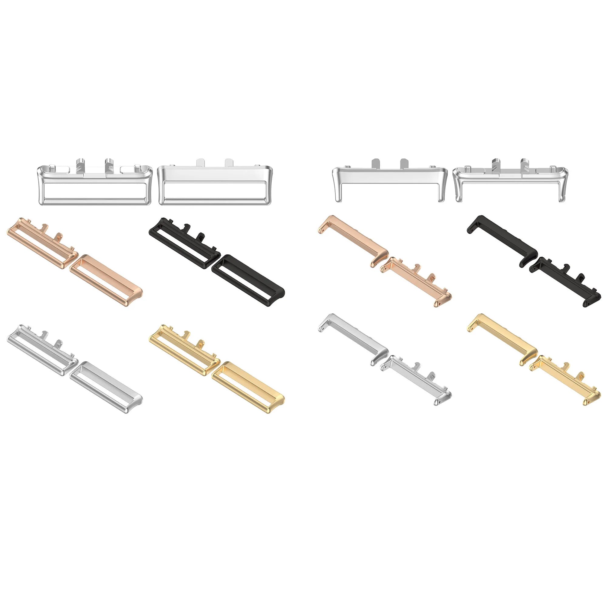IVANHOE Metal Connector for Samsung Galaxy Fit 3 SM-R390 Watchband Strap Stainless Steel Adapter Accessories