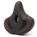 Wide Oversized Comfort Bike Seat Shock Absorbing Memory Foam Bicycle Saddle With Back Support Bicycle Seat With Backrest