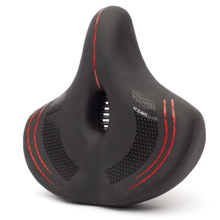 Wide Oversized Comfort Bike Seat Shock Absorbing Memory Foam Bicycle Saddle With Back Support Bicycle Seat With Backrest