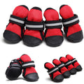 S~5XL Non-Slip Durable Pet Shoes with Reflective Strips Elastic Straps Comfortable Breathable Mesh Stylish Velcro Dog Shoes