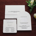 Australian Blind Emboss Wedding Invitation Christian Wedding Invites With RSVP and Pre Wedding Card