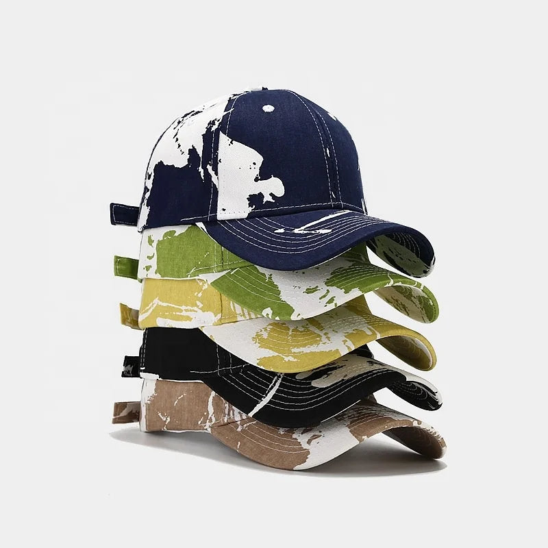 Landfond Accessory Spring/Summer Graffiti Printed Baseball Cap Western Style Street Fashion Sport Cap