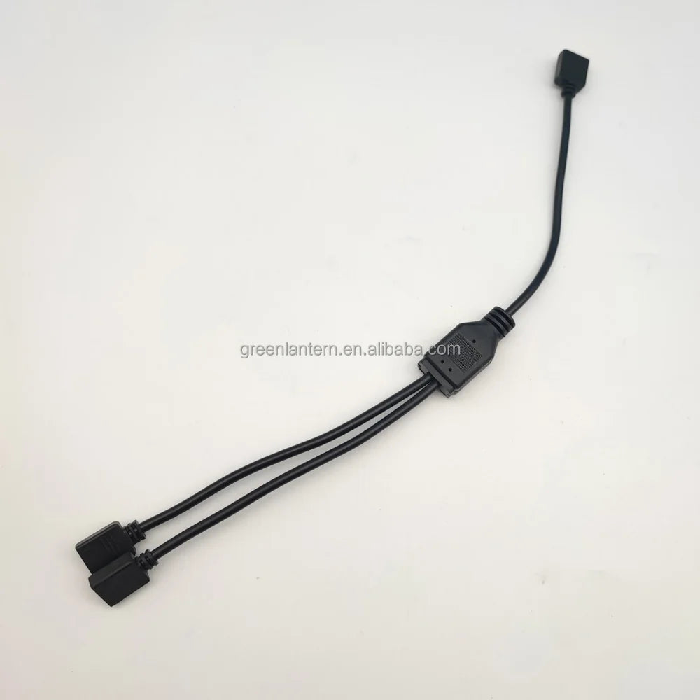RGB 4Pin Extension Cable Black White 1T2 Y Splitter Female to Female LED Strip Extension Connector for 5050 3528 RGB LED Strips