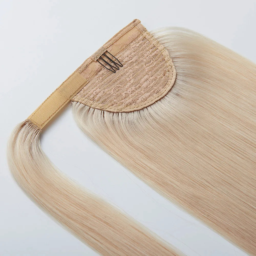 Hot Selling Products 100% Human Remy Virgin Hair Wrap Around Ponytail Drawstring Humain Hair Extensions