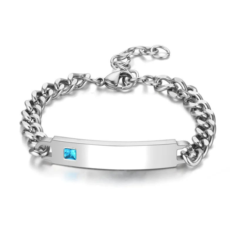 Wholesale OEM  Popular Fashion Sport Personality Bracelets Men Stainless Steel Initial Bracelet