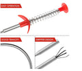Kitchen Sink Metal Wire Brush Hand Cleaning Hook Sewer Dredge Spring Tube Hair Dredging Tool Metal Wire Brush 61cm