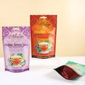 Factory Custom Design Foil Stand up Pouch Bag with Zipper for Coffee Salad Cakes Lollipops Powder-Embossed Surface Heat Sealed