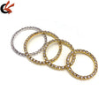 Sparkling Single Row clear Crystals Round Ring Rhinestone Round Ring for Horsehead Decoration