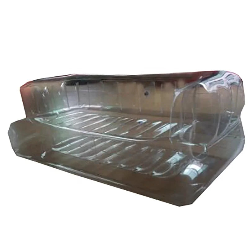 High Quality Factory Custom 2-seat Clear PVC Inflatable Air Sofa Beds Modern Outdoor for Living Room Office Party Occasions