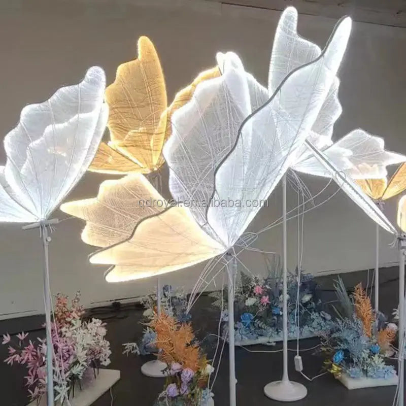 Modern Led Standing Lamp for Creative Road Load Walkway on Party Stage Wedding Hanging Butterflies Acrylic Light in Bulk