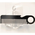 Factory Customized High-quality Hand Polished Stainless Steel Comb Men's Beard Care Comb Hot Selling Business Comb