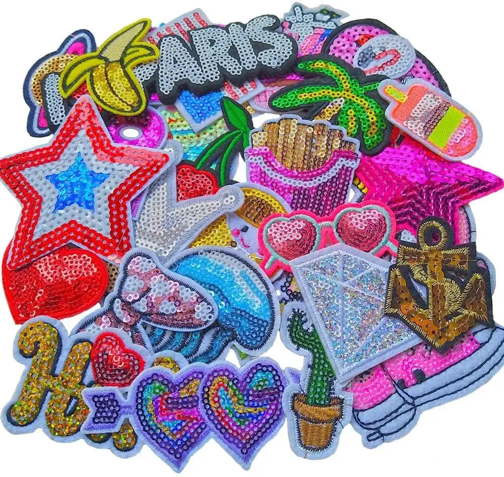 Custom Sportswear Iron on Patches for Hats logo Football Basketball Patches Embroidery Embroidered Colorful Letters Patches