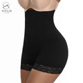 YiYun Seamless Tummy Slimming High Waist Thong Panty Plus Size Breathable Underwear with Lace Decoration Wholesale