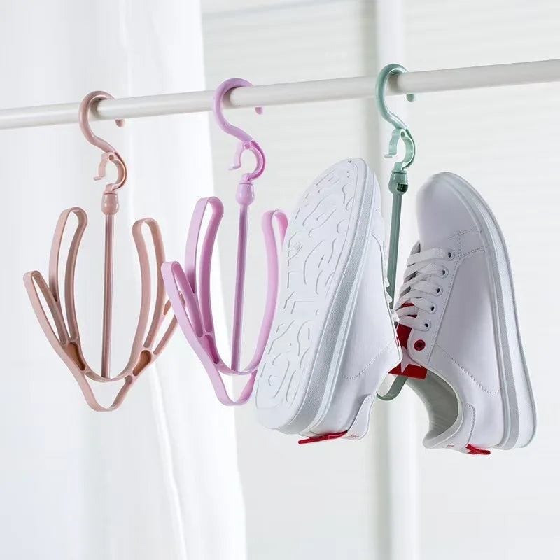 Factory Direct Windproof Folding Household Hanging Shoes Multifunctional Coat Rack Hooks