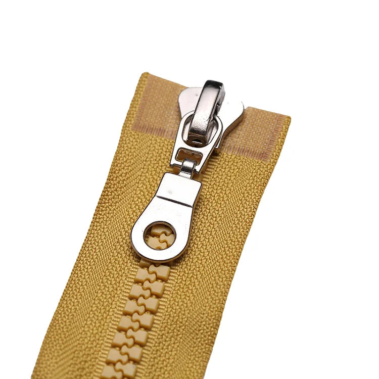 2 Way Zipper New Fashion Plastic Resin Zipper With White Teeth Open Ended Zipper