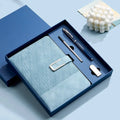 Custom Twill Buckle Notebook Gift Box Set Imitation Leather Packaging Promotional Business Gift for Office Use-Wholesale