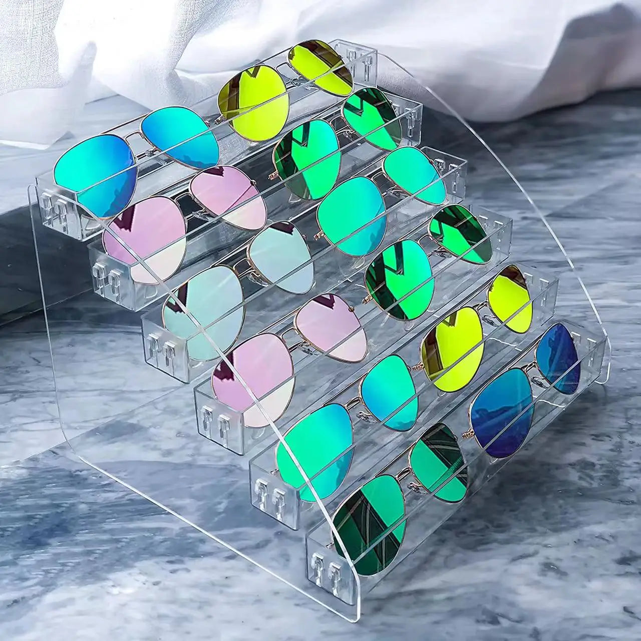 Wholesale for Eco-Friendly Plastic Multi-Layer Sunglasses & Eyeglasses Display Stand for Retail for