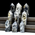 Natural Crystal Black Sphalerite Tower Healing Meditation Reiki Chakra Crystal Gift Black Sphalerite Point