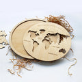 Wooden Puzzle Montessori Developing Toys Wood DIY Map
