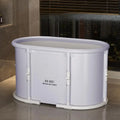 Hot Selling Household Foldable Oval Nylon Cloth Bathtub Adult Shower Sweat Steaming Lying Down Soaking Bathtub
