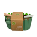 Wholesale PIONEERA 4-Piece Simple Classic DECO Lightweight Durable Gardening Tool Set Canvas Stainless Steel Storage Basket