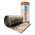 America Market UL ASTM Certified Fiber Glass Wool Heat Insulation Materials 24kg/m3 50mm Eco Brown Fiberglass Insulation Rolls