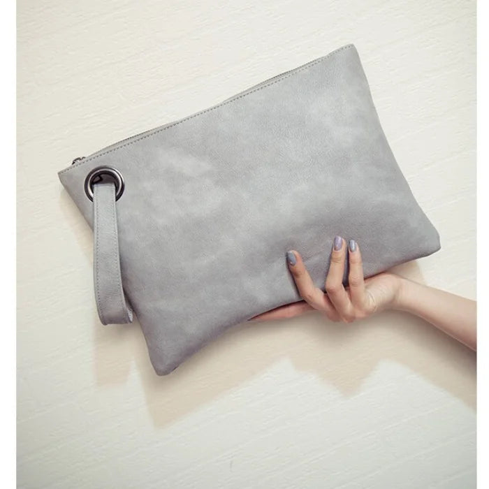 RTS Fashion Solid Women's Clutch Bag pu  Leather Women Envelope Bag Clutch Evening Bag Female Clutches Handbag