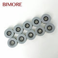 56x14x6201 Elevator Hanger Roller OD56mm W14mm ID15mm U-shaped Groove Lift Door Hanging Wheel