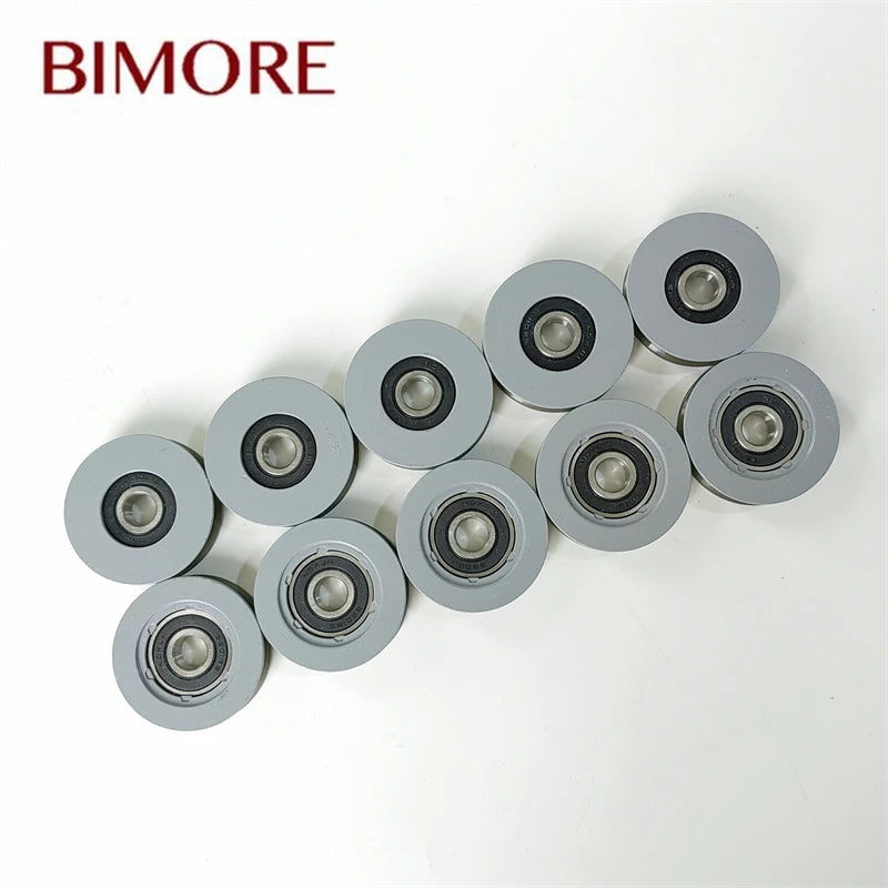 56x14x6201 Elevator Hanger Roller OD56mm W14mm ID15mm U-shaped Groove Lift Door Hanging Wheel