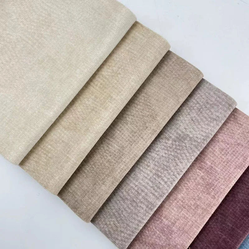 New Soft Comfortable Dobby Twill Woven Heavyweight Water Resistant Velvet Fabric 100% Polyester Upholstery for Sofas Customized