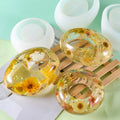 B-5525 Handmade Ellipse Cement Gypsum Silicone Mold Meaty Potted Plants Candle Holder Flower Pot Crystal Glue Epoxy Resin Mould