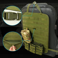 Universal Tactical MOLLE Vehicle Car Seat Back Organizer Panel Kit Mat Hanging Bags Stowing Pocket Protector
