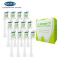 12 Pack Dupont Bristles Plaque Removal HealthyWhite Snap-on Electric Replacement Toothbrush Heads for HX9023/65