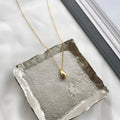 Simple Style 925 Sterling Silver Water Drop Pendant Necklace Droplet Shape Jewelry