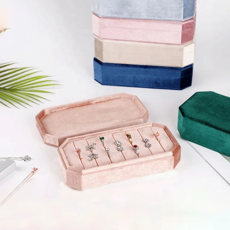 Custom Logo Wedding Jewelry Packaging Fashion Style Cardboard Earring Ring Necklace Organizer Multi-Size Options Custom Shape