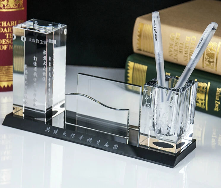 ADL Polished Golden Animal Crystal Pen Holder Irregular Shape Business Souvenir Gifts Office Sports Theme Table Decorative