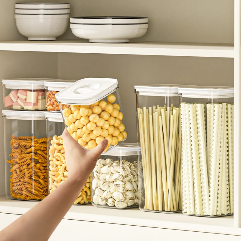 BPA Free 3pcs Premium Disposable Rectangular PS Plastic Kitchenware Modern Design Airtight Lids Fresh Food Storage Containers