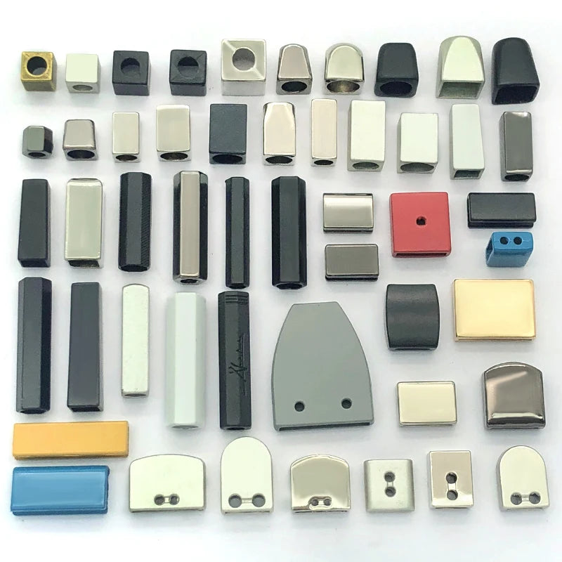 Fashionable Nickel-Free Zinc Alloy Silver Cord End Mobile Phone Case Adjustment Buckle Lock