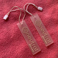 Light Weight clear PVC Rubber Hang Tag Labelsoft Silicone Rubber Hangtag With String Tag