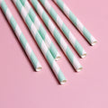 Biodegradable Disposable Paper Striped Cocktail Drinking Straw Free Samples Party Home Use 6mm 8mm 10mm 12mm Decorations