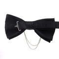 Handmade Silk Bow Tie Brooches Crystal Rhinestone Shirt Necktie Men's Wedding Brooch Bowtie Set Accessories