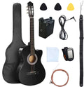 HUASHENG 38 Inch High Gloss Acoustic Electric Guitar OEM ODM Manufactory Cutaway Guitar Electric Acoustic with BagAccessories