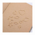 Jewelry Findings Wholesale Brass Copper Gold Silver Plated Geometric Heart Simple Creative Pendant Earrings Making Accessories