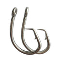 Wholesale Packet of 100 Ringed Tinned Offset Tuna Circle Hook for Tuna Longline Fishing