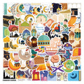 2024 NEW 120PCS Muslim Cartoon Mubarak Ramadan Kareem Stickers