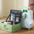 Hot Sale Wide Trolley Customized Unisex Suitcase Luggage Bag Travel Valise with Laptop Bag Carry on Luggage