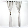 EMF Silver Fiber  Radiation Resistant   Curtain  Electric Field Radiation Protection Shielding With Stainless Steel Roman Ring