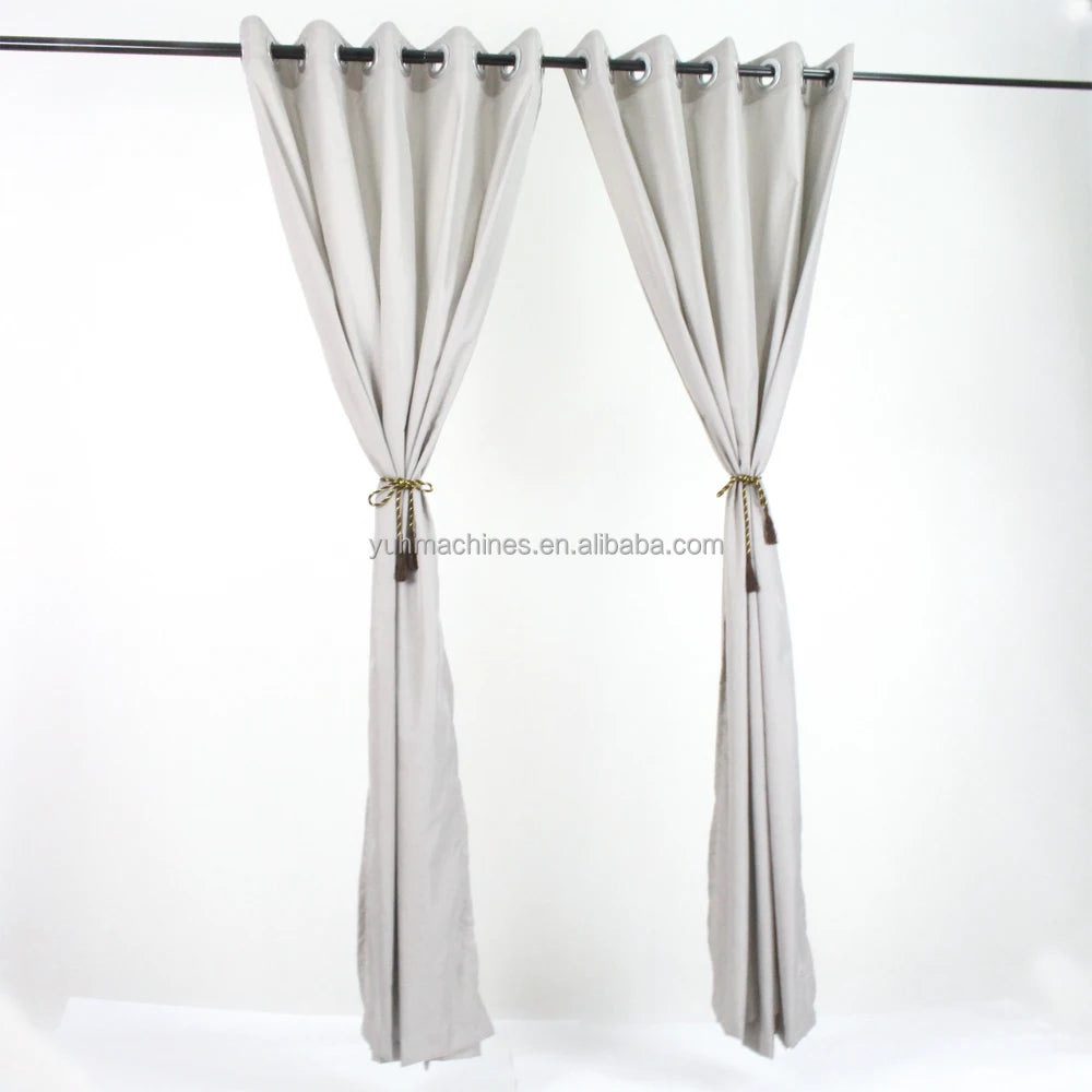 EMF Silver Fiber  Radiation Resistant   Curtain  Electric Field Radiation Protection Shielding With Stainless Steel Roman Ring