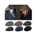 Wholesale Classic Tweed Baker Boy Flat Cap Newspaper Boy  Ivy Hats for Men